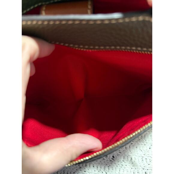 Dooney & Bourke Pebble Grain Zip Satchel Leather Structured MSRP$478 R1930 Green - Picture 15 of 16